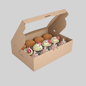 Kraft Cupcake Boxes