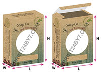 Tuck End Kraft Soap Boxes
